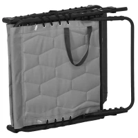 Outsunny Set of Two Sun Loungers, with Five-Position Reclining Backs - Grey(m-8)