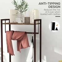 HOMCOM Compact Clothes Rail, with Drawers and Shelf(m-6)