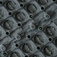 Outsunny Gazon synthétique Artificiel Set de 10 Dalles Carreaux 30 x 30 cm épaisseur Confort 3,5 cm à emboîter Vert(m-8)