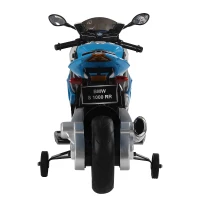BMW BMW S1000 RR moto électrique pour enfants 2 moteurs 6 V 2,5-5 Km/h phare klaxon béquille roulettes amovibles bleu(m-5)