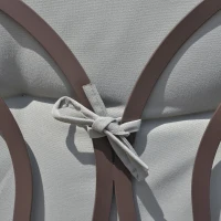 Outsunny Columpio de Jardín de 3 Plazas con Estructura Metálica Toldo y Bandeja para Bebidas para Exterior 116x206x183 cm Gris(m-9)