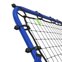 HOMCOM Adjustable Rebounder Net Kickback Target Goal for Teens Adults Training, Blue(m-8)