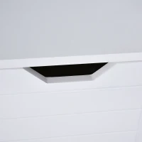 kleankin Armario para Debajo de Lavabo Gabinete de Baño con Estante 2 Puerta de Almacenamiento Dispositivo Antivuelco Resistente a la Humedad 60x30x60 cm Blanco(m-9)
