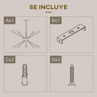 HOMCOM Lámpara Colgante Moderna Tipo Araña Lámpara de Techo de Metal para Salón Dormitorio 65x65x74 cm Dorado(m-6)