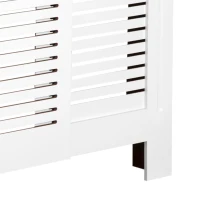 HOMCOM Cache-radiateur Design Contemporain Longueur Extensible 139-208,5 x 20,5 x 82,5 cm MDF Blanc(m-9)