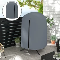 Outsunny 190 x Φ128cm Hanging Egg Chair Furniture Cover - Grey(m-10)