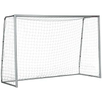 SPORTNOW Fußballtor wetterfest, robustes Netz, stabiler Metallrahmen, einfacher Aufbau, 300 x 200 x 120 cm(m-10)