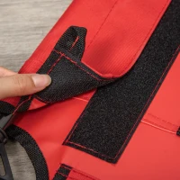 PawHut Lit surélevé pour chiens chats animaux de compagnie tissu oxford textilène micro-perforé 76 x 61 x 18 cm rouge et noir(m-9)