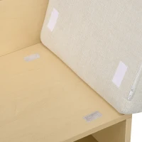 HOMCOM Zapatero de Entrada Recibidor con Cojín Puerta y Estante Zapatero con Asiento para Salón Pasillo 80x35x47 cm Natural(m-9)