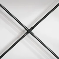 HOMCOM Scrivania per Camera e Ufficio Compatta e Salvaspazio, Scrivania Moderna in Metallo e MDF 100x60x75.5cm Nero(m-9)