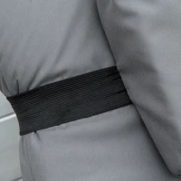 Outsunny 2 Pieces Outdoor PE Rattan Sun Loungers set of 2 with Cushion, Garden Wicker Sunbed Furniture with 5 - Level Recliner Backrest, Grey(m-8)