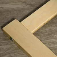 HOMCOM Sessel mit Fußhocker, Sessel-Set, Leinenoptik, Massivholz, Braun + Natur(m-9)