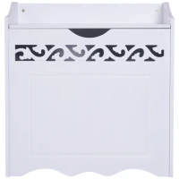 HOMCOM Armario de Almacenamiento con Tapa Multifuncional Gabinete Mueble Organizador de Almacenaje para Cocina Comedor Salón Dormitorio Baño 55x34x58cm(m-8)