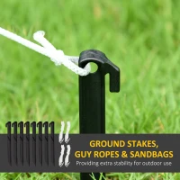 Outsunny 8ft Inflatable Christmas Snowman, with Accessories(m-7)