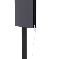 Outsunny Outdoor Cantilever Umbrella Cover Parasol with Rod, Zipper, Dark Grey(m-7)