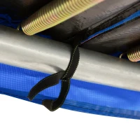 HOMCOM Trampolin Randabdeckung Ø366cm cm breit, Reißfest UV-resistent Federabdeckung, Wasserabweisend, Trampolinzubehör Randschutz Sicherheitsnetz Ersatzteile für Gartentrampoline, Rot+Gelb+Blau(m-6)