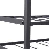 HOMCOM Étagère à vin rack pour bouteilles range-bouteilles capacité 54 bouteilles dim. 63L x 25l x 91H cm métal noir(m-9)