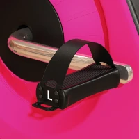 SPORTNOW Mini Exercise Bike, Portable Pedal Exerciser with LCD Display for Legs, Arms, Rehabilitation, Therapy, Pink(m-8)