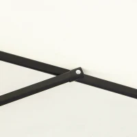 Outsunny2.6M Garden Parasol Umbrella with Tilt and Crank, Outdoor Sun Parasol Sunshade Shelter with Aluminium Frame, Cream White(m-9)