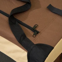 PawHut 81cm Foldable Pet Carrier, with Cushion, for Medium Dogs and Cats - Brown(m-9)