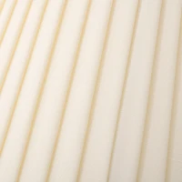 HOMCOM Lámpara de Pie Lámpara de Lectura Moderna con Pantalla de Lino Plisada Interruptor de Pedal para Dormitorio Sala de Estar Ø25x165 cm Blanco y Crema(m-9)