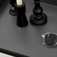 HOMCOM High Gloss Shoe Cabinet with White Doors and Open Shelves, Hallway Shoe Cupboard Storage Organizer for 19 Pairs of Shoes, Grey(m-8)