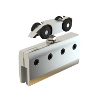 HOMCOM Porta Scorrevole Interna in Vetro Smerigliato e Satinato con Binario B1 e Maniglia per Bagno Cucina Studio Vetro 205x 90x 0,8cm(m-7)