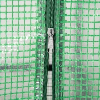 Outsunny Serra per Piante Verticale con Scaffale a 4 Ripiani in Acciaio e PE Verde Scuro, 70x50x160cm(m-8)