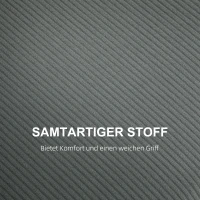 HOMCOM Zweisitzer-Sofa, Stoffcouch, 2 Rückenkissen, Cordbezug, 145 x 75 x 78 cm, Anthrazit(m-5)