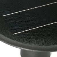 Outsunny Gartenlicht Gartenbeleuchtung Outdoor-Beleuchtung, wetterbeständig,  25 cm x 23,5 cm x 22 cm, Schwarz(m-8)