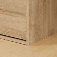 HOMCOM Shoe Bench with Cushion for 4 Pair of Shoes, Storage Bench with Padded Seat, Flip-up Cabinet and Hidden Space for Entryway, Natural(m-8)