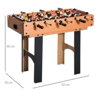 HOMCOM 4 in 1 Multi Games Table Hockey Foosball Mini Billiards Pool Table Set 2 Types(m-3)