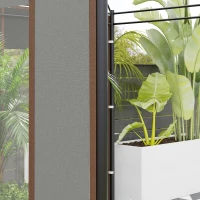 Outsunny Set of Two 295cm Replacement Canopy Walls - Grey(m-8)