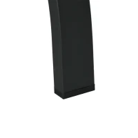 Outsunny 5 Pieces Garden Dining Set with Cushions, Outdoor Patio Table and 4 Stackable Chairs, Metal Top Table with Umbrella Hole, Black(m-10)