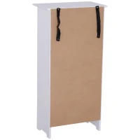 HOMCOM Armario de Baño Gabinete Consola Mueble Aparador Organizador de Almacenaje Multiusos de Cocina Comedor Salón 1 Estante con Puertas 40x23x80cm(m-7)