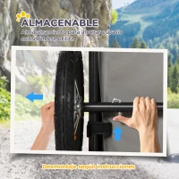 PawHut Remolque de Bicicleta para Perros 2 en 1 Carrito para Perros de Acero con Cinturón de Seguridad Mango de Empuje Extraíble Bandera y Reflectores 129x55,5x92 cm Rojo(m-6)