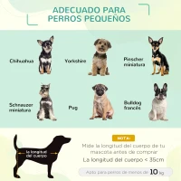 PawHut Cama Elevada para Mascotas con Toldo Extraíble Tela Transpirable para Interior y Exterior 61x46x62 cm Marrón(m-7)