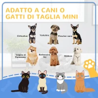 PawHut Letto per Cani e Gatti da Interni Imbottito e Lavabile con Cuscino Separato, Ø55x14cm, Grigio(m-4)