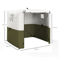 Outsunny 2 x 2m Pop-Up Gazebo, with Accessories - Green(m-3)