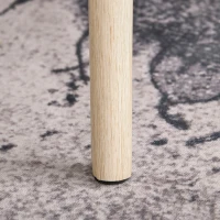 HOMCOM  2er Set Kaffeetisch Couchtisch mit Rattan-Tischplatte Stapeltisch Beistelltisch Kaffeetisch MDF Natur 40 x 40 x 40 cm/60 x 60 x 45 cm(m-9)