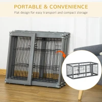 PawHut Dog Play Pen 6 Panel Pet Playpen Foldable Puppy Playpen Rabbit Guinea Pig Run w/ Door for Indoor & Outdoor(m-6)