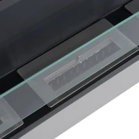 HOMCOM Caminetto a Bioetanolo da Parete in Acciaio Inossidabile Inodore con 3 Serbatoi 1.5LT, 136 x 14 x 54cm, Argento e Nero(m-8)