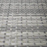 Outsunny Balkontisch, halbrund, Polyrattan+Metall, 100x50x74 cm, Grau(m-8)