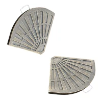 Outsunny Lot de 2 Poids de Lestage pour Parasol de Jardin 65 x 48 x 3,3 cm(m-10)