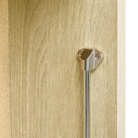 HOMCOM Escritorio Flotante Multifuncional Mesa Plegable de Pared Moderna con Estante de Almacenamiento 60x20x50 cm Roble(m-9)