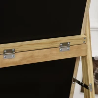 HOMCOM Espejo de Pie de Cuerpo Entero con Perchero para Dormitorio Entrada Salón 40x35x147 cm Natural(m-9)