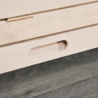 PawHut Wooden Hamster Cage, Mice Rodent Small Animals Kit Hutch, 3 Tiers Exercise Play House, with Wheels, Bottom Tray, 99 x 50 x 69 cm, Natural Wood(m-7)