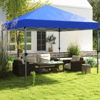 Outsunny 3 x 3m Pop-Up Gazebo, with Accessories - Blue(m-10)