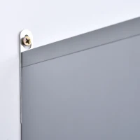 HOMCOM Armadietto Bagno con Specchio a 2 Ante, Specchio Bagno Contenitore con Ripiano Regolabile in Legno, 48x14.5x45cm, Grigio(m-7)