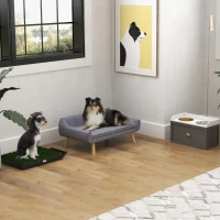 PawHut Indoor Pet Dog Toilet Mat Potty Tray Training Grass Restroom with Tray and Loo Pad(m-9)